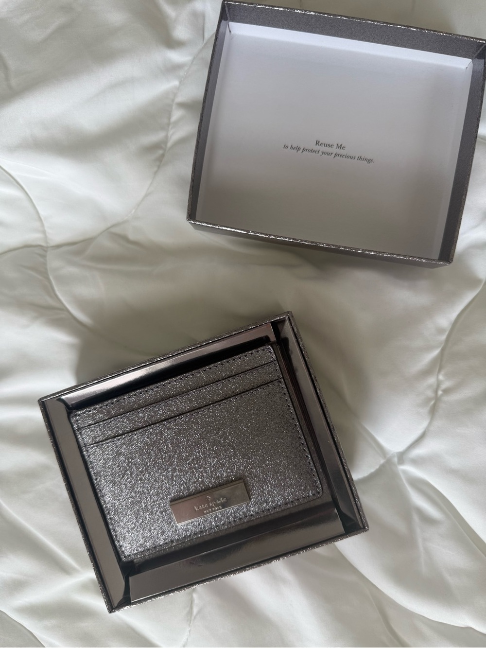 Kate spade glitter card holder - NEW